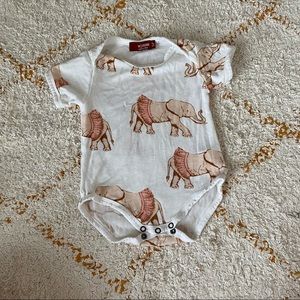 Milkbarn Bamboo Ballet Elephant Bodysuit